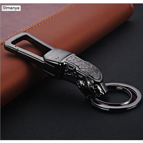 Honest Hot Top quality Metal Keychain Women Men Leopard head Bag Charm Accessories KeyChains Best Gift jewelry K1565