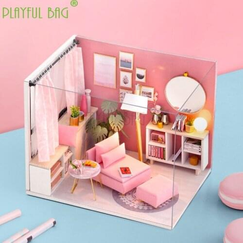 PB Playful bag Funny Toy Doll Chi Fun House DIY House lol Gift Intelligence Diuy New Masterpiece Handmade Assembled Gift ZD06