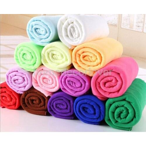 Microfiber Towel Sports Bath Quick Dry Travel Swim Beach Drying Light Pink