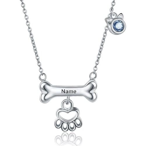 Custom name necklace dog Pendant Cute Necklace jewelry