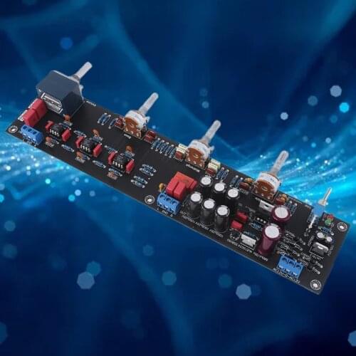 JRC5532 Preamp Amplifier Tone Control Preamplifier Board Preamplificador Treble Bass Volume Adjustment