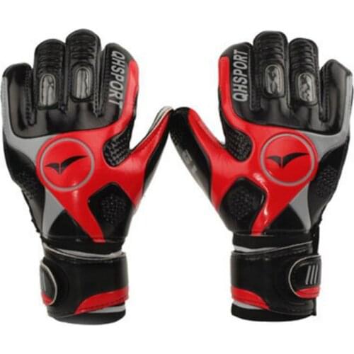 Qionghua football goalkeeper gloves with fingertips latex breathable non-slip gantry gloves adult children goalkeeper gloves