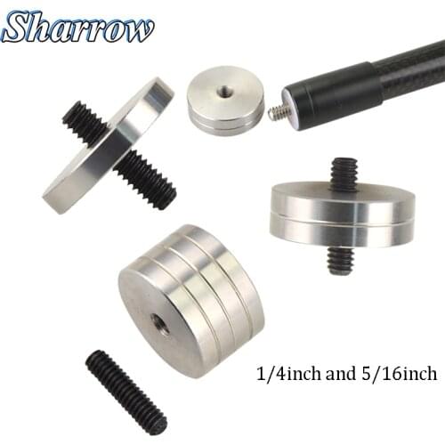 Archery Balance Bar Weight 4oz 2oz 1oz Stabilizer Screw 1/4 and 5/16inch Reduce Vibration and Noise Damper Hunting Accessory