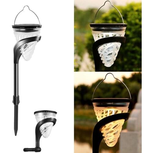 Solar Garden Lights Outdoor, Solar Pathway Lights 2 Modes Light Color Solar Powered Solar Lawn Lights Waterproof Landscape Light