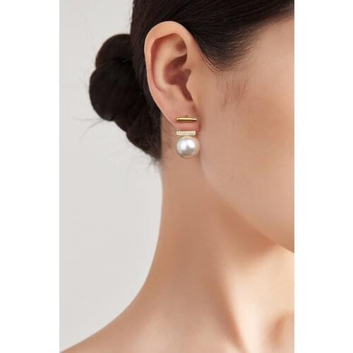 Pearl Earrings For Women 2021 New Luxury Retro French Fashion Elegant For Girl Gifts Female Wedding Party Jewelry