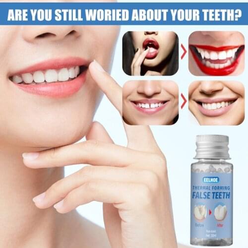 10/20/30g Teeth And Gaps FalseTeeth Solid Glue Adhesive Vampire Teeth Fangs Dentures Props Halloween Temporary Tooth Repair Kit