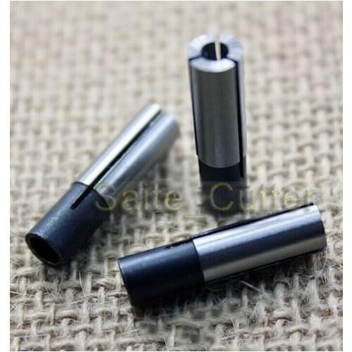 5pcs High-precision CNC Router Tool Bits Shank Adapter power collet chuck adaptor for tools bits cnc router parts 6.35mm to 4mm