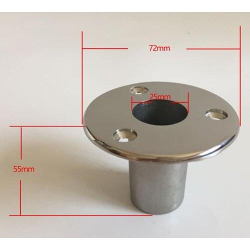 90° Degree Stainless Heavy Duty Flush Mount Boat Hand Rail Fitting 25mm 1