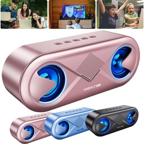 Wireless Speaker HiFi Stereo Subwoofer Mini Audio Portable Support Bluetooth TF Card AUX U Disk for Mobile Phone PC Home Outdoor