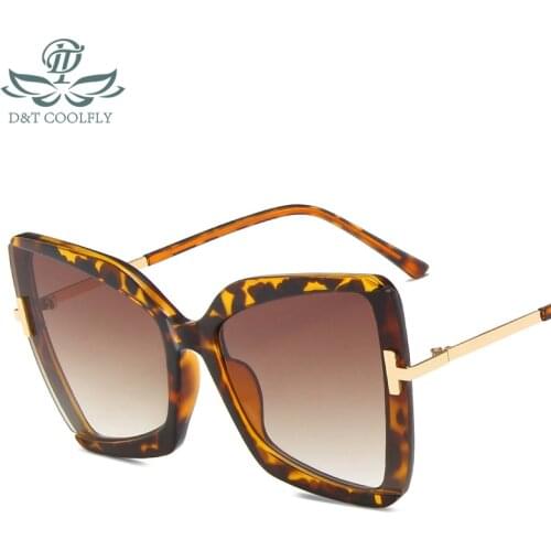 D&T 2020 New Fashion Cat Eye Sunglasses Women Men Luxury Brand Designer Color Lens Alloy Frame Trend Party Beach Cool Sunglasses
