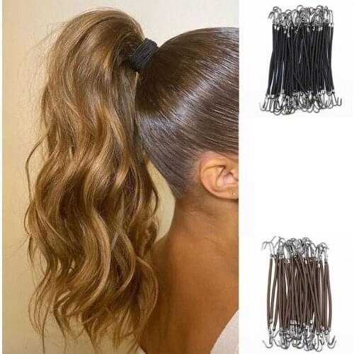 Elastic Hook Hair Bands Bungee Bands Ponytail Holder Hook Adjustable Multi-use Hair Clips Styling Headbands Tools