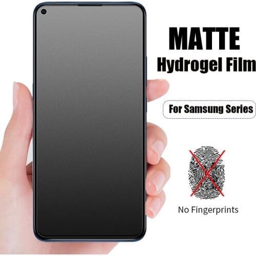 9D Front Matte Hydrogel Film For Samsung Galaxy Note 20 Ultra S20 S21 Plus Note 10 Plus A51 A71 A50 A70 Sticker Screen Protector