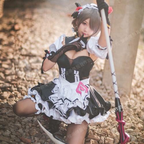 [Customized] Anime Honkai Impact 3 Rita Rossweisse Maid Outfit Uniform Cosplay Costume Halloween Carnival Free Shipping New
