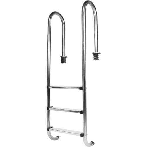 Ladder Railing 304 Stainless Steel Non Slip Pool Safety 3 Step Ladder Swimming Pool Supplies For Sailing Yachts/Private Pools