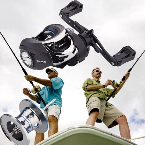 Lieyuwang 4+1BB 7.3:1 Fishing Reel Feeder trolls Feeder Metal Body Carp Bait Casting Reels