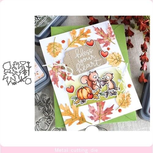 Fall Leaves Metal Cutting Dies for DIY Scrapbooking Photo Album Decorative Embossing Paper Card Crafts Die Cut 2019