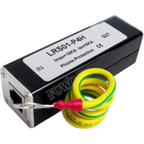 Lightning arrester RJ11 ADSL Thunder Lightning arrester Surge Protector for Telephone voice signal facsimile broadband