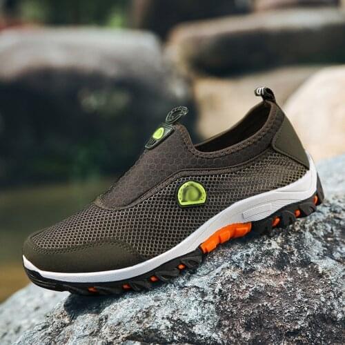 Mens casual sneakers 2021 summer breathable mesh mens shoes soft sole outdoor men casual shoes male sports shoes