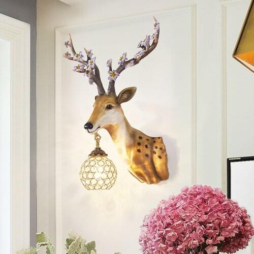 Wall lamp modern decoration TV background wall lamp bedroom bedside lamp light luxury living room wall corridor lamp