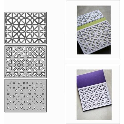 2020 New Layered Frame Grid Star Stripe Metal Cutting Dies for Scrapbooking and Card Making Decorative Embossing Craft No Stamps
