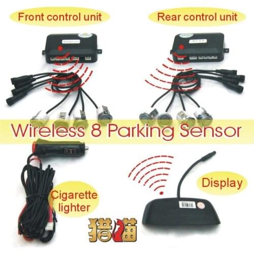 Brand new no wiring easy installation front and rear ultrasonic parking sensor