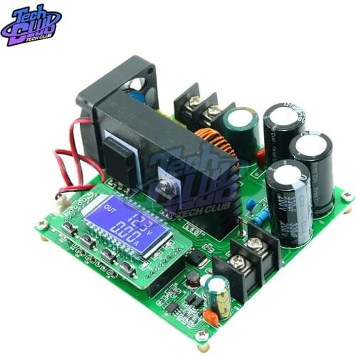 DC8V-60V 900W 15A CNC LCD Display Boost Converter Module Constant Current Constant Step Up Board Voltage Regulator 12V 24V 36V