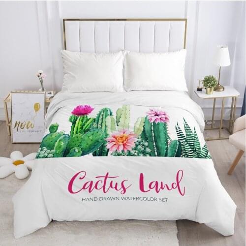 1pc Luxury Duvet cover Quilt/Blanket/Comfortable Case Single Double Queen King Size Bedding 140x200 240x220 200x200 cactus land