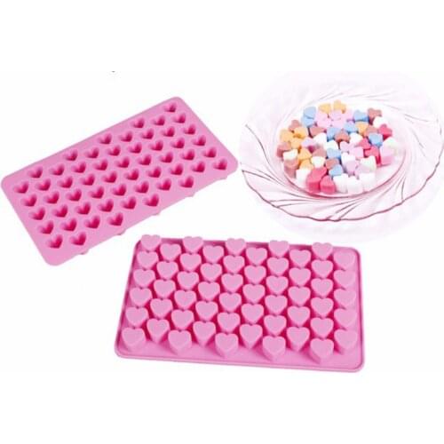 1pcs Love Heart Letter Shaped Cake Mold Non-stick Silicone Chocolate Jelly Candy Maker Diy Cookie Mold Baking Supplies