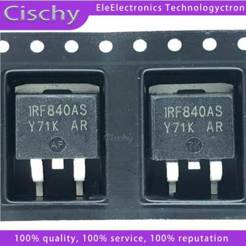 10PCS IRF840AS IRF840S F840AS TO-263