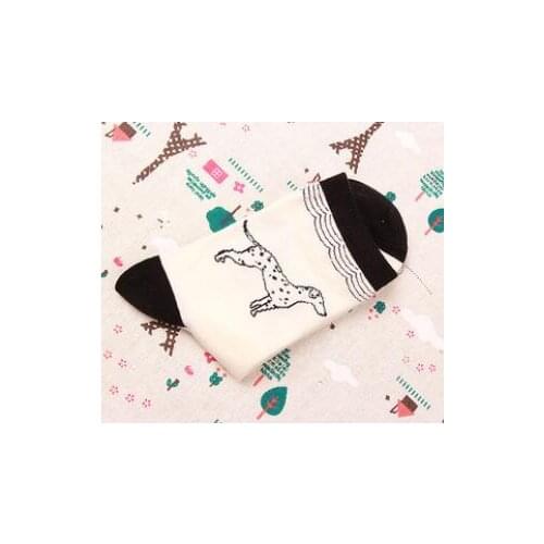 100pairs/lot fedex fast woman man cartoon dog socks female male cotton soft socks casual socks