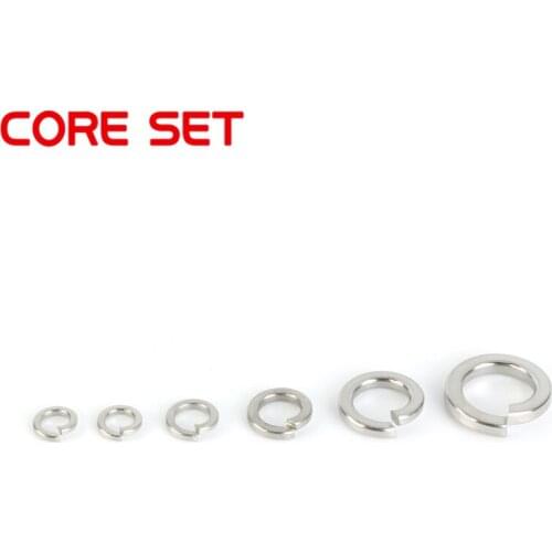 100pcs M3 M4 M5 M6 M8 M10 304 Stainless Steel Spring Washer Split Lock Washers