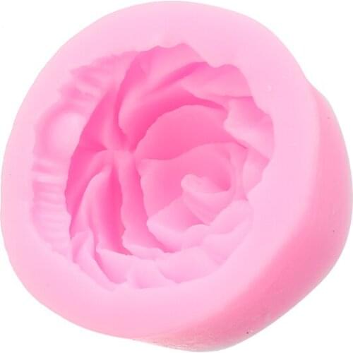 Silicone Rose Flower Cake Mold 3D Rose Fondant Sugarcraft Making Mold DIY Wedding Cake Decoration Crafts Pastry Baking Mold Tool