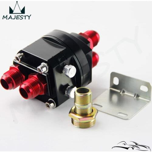 AN10 Aluminum AN10 Relocation Oil Filter 10AN Sandwich Adapter kit + 2pcs Fitting for Universal Cars