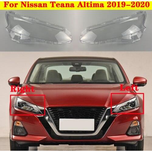 Car Light Caps Transparent Lampshade Front Headlight Cover Glass Lens Shell Cover For Nissan Teana Altima 2019-2020