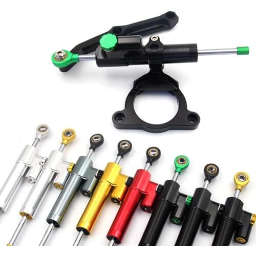 CNC Aluminum Adjustable Motorcycles Steering Stabilize Damper Bracket Mount Kit For Kawasaki Z800 2013 2014 2015 2016