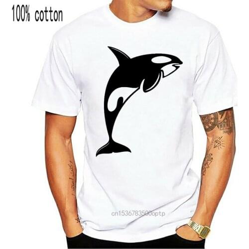 ORCA DESIGN MENS T SHIRT KILLER WHALE WILDLIFE SEA LIFE WHALES SAVE THE GIFT Comfortable t shirtCasual Short Sleeve TEE