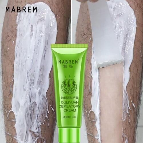MABREM Hair Removal Cream Painless Hair Remover For Armpit Legs Arms Skin Care Body Care Depilatory Cream 40g For Men Women