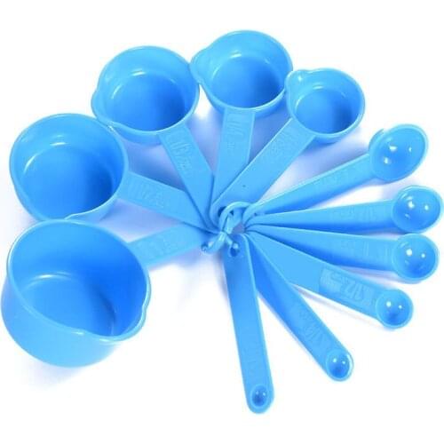 11pcs/set Plastic Measuring Spoons Cake Baking Spoon Kitchen Baking Measuring Tools