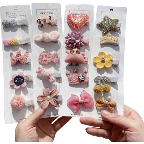 Girls Cute Cartoon Animal Fruit Colorfur Hairpins Children Sweet Hair Clip Barrettes Headband Kids Fashion Hair Accessory