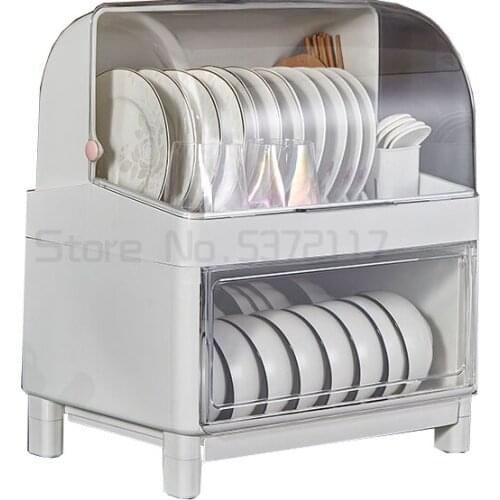 Layered kitchen cupboard chopsticks storage cassette cover storage rack dish tray drain bowl rack storage rack