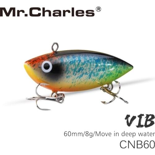 Mr.Charles CNB60 fishing lure 60mm/8g high quality VIB hard bait Move in the surface Fishing Tackle