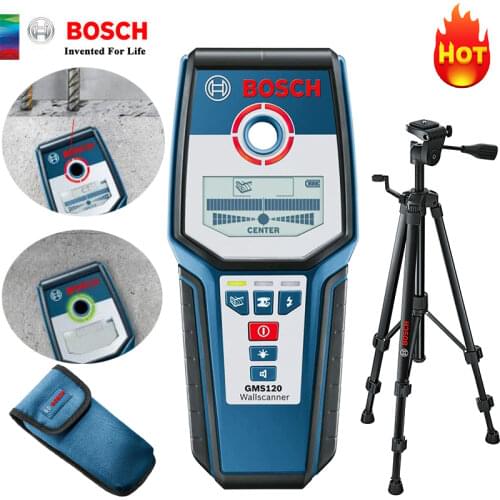 BOSCH GMS 120 Wall detector to detect metal steel wire measuring tool Professional Measuring Wire / Wood / Copper / Metal
