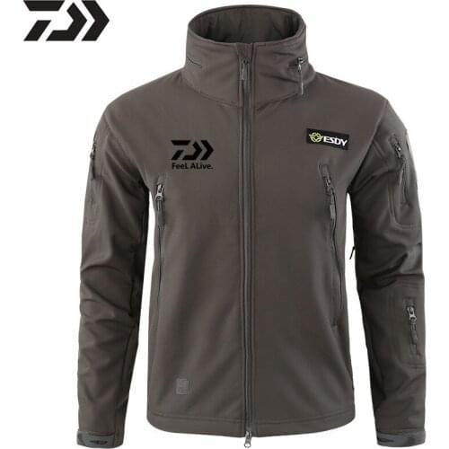 New Winter Thicken Daiwa Mens Fishing Coat Waterproof Windproof Daiwa Hoodie Fishing Jacket Tactics Outdoor Sport Fishing Wear
