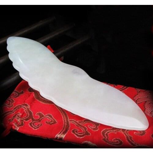 Natural Jade Scraping Knife Board Massager Body Eyes Neck Back Facial Spa Beauty Guasha Scrapping Therapy Care Tool Health