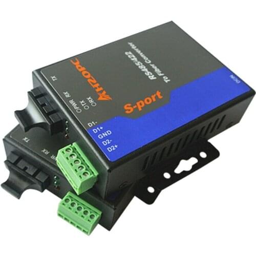 Industrial grade 2 loop network 485 optical fiber converter 485 optical terminal 485 ring network converter modbus to fiber