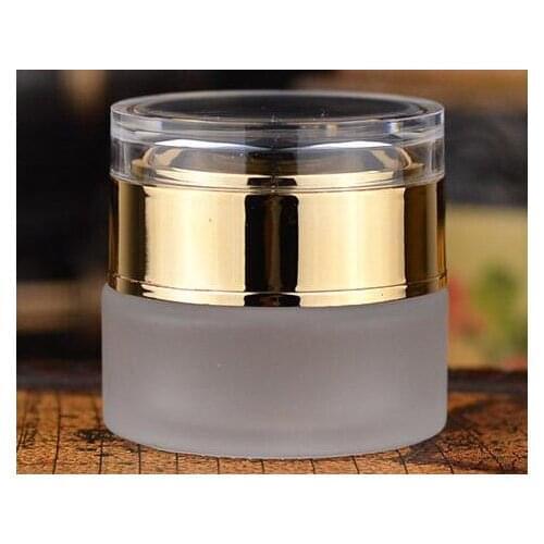 20g/ml Transparent empty cosmetic cream jar bottle Acrylic cream bottle cap/Sub bottle/cosmetics Bottle glass 100pcs/lot