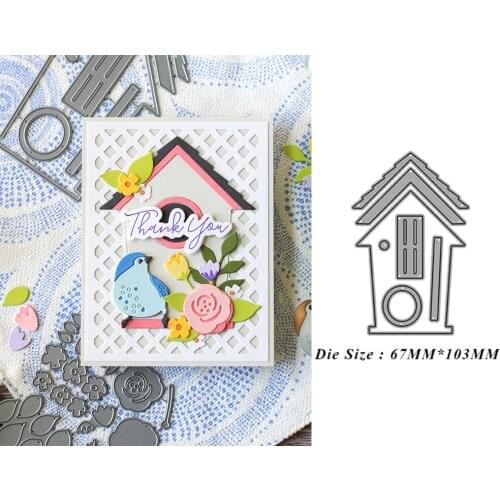 Bird House Frame New Metal Cutting Dies for 2021 Scrapbooking Edge No Stamps Cuts Crafts Decoration Cutter Paper Cardmaking