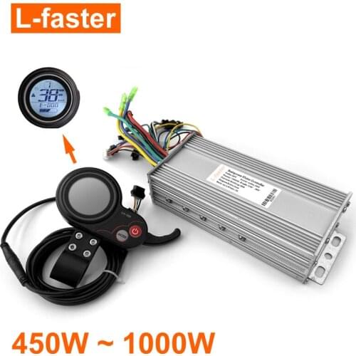 450W~1000W Electric Brushless Motor Controller Thumb Throttle With LCD Screen Electric Scooter Speed Controller And Accelerator