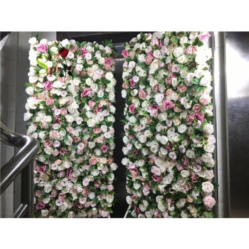 SPR 3Deffects mix plant flower wall mats artificial florals wall rose panel for yoga shop decoration