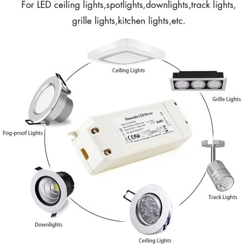 LED Driver 42Watts Power Supply Transformer Adapter 200V-265V AC to 12V DC Low Voltage Output for LED Light Computer Project